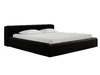 Polsterbett mit Bettkasten und Lattenrost 140x200 Lipari Schwarz