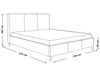 Polsterbett mit Lattenrost 120x200 Trio Grau