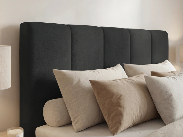 Boxspringbett mit Bettkasten 160x200 Vendi Schwarz