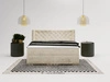 Boxspringbett mit Bettkasten 120x200 Lion Creme