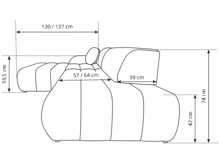 Ecksofa L-Form mit Schlaffunktion und Bettkasten Lisso Rechts Grün