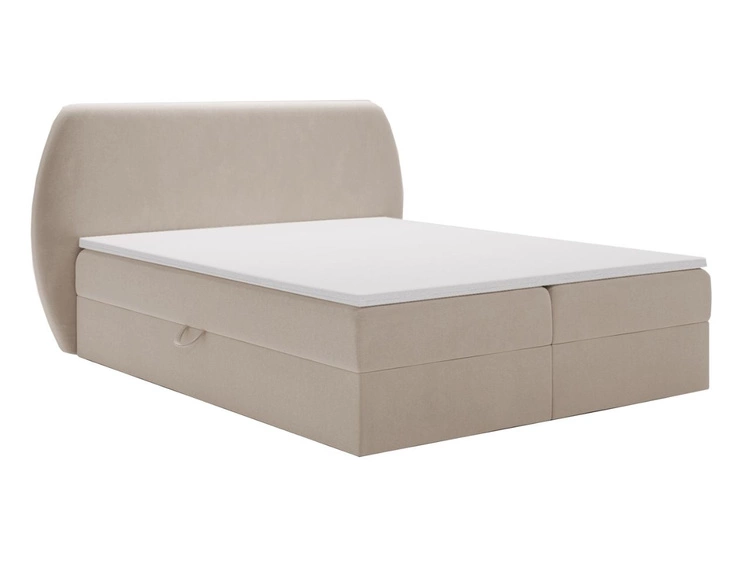 Boxspringbett mit Bettkasten 140x200 Bogota Beige