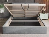 Polsterbett mit Bettkasten und Lattenrost 160x200 Marad Dunkelblau
