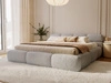Polsterbett mit Bettkasten und Bettrost 180x200 Sweet Low Grau