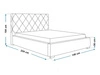Polsterbett mit Bettkasten und Lattenrost 120x200 Taranto Grau