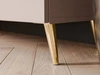 TV-Lowboard mit Türen und LED-Beleuchtung auf Goldenen Metallbeinen 200 cm Noaé Kaschmir