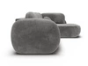 Ecksofa mit Schlaffunktion und Bettkasten Rechts Carino Grau