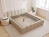 Polsterbett ohne Bettkasten mit Lattenrost 180x200 Cloud Low aus Bouclé-Stoff Dunkelbeige