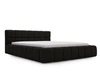 Polsterbett mit Bettkasten und Lattenrost 160x200 Alicante Boucle Schwarz
