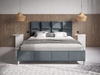 Polsterbett mit Lattenrost 140x200 Luxe Dunkelgrau