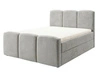 Boxspringbett mit Bettkasten 120x200 Campi Grau