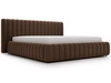 Polsterbett mit Bettkasten und Lattenrost 160x200 Bliss Braun