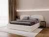 Polsterbett mit Bettkasten und Lattenrost 120x200 Palermo Creme