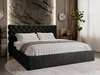 Polsterbett mit Bettkasten und Lattenrost 180x200 Apollo  Schwarz