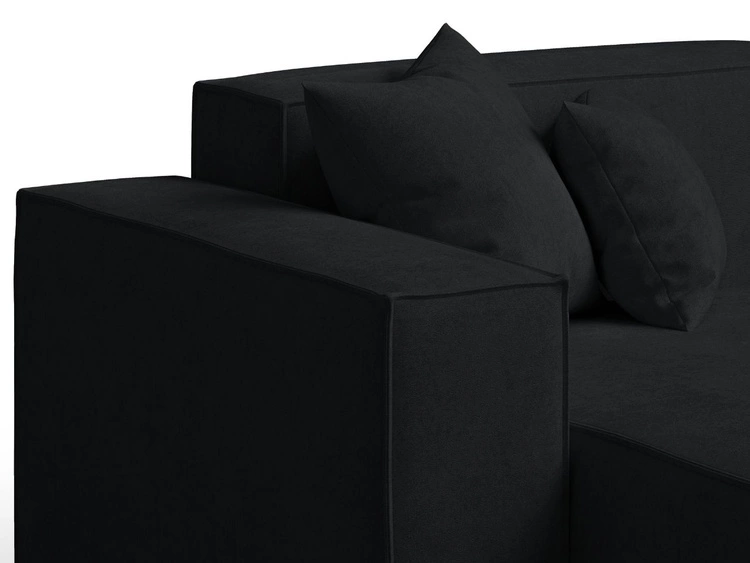 Ecksofa L-Form Links Arizona Schwarz