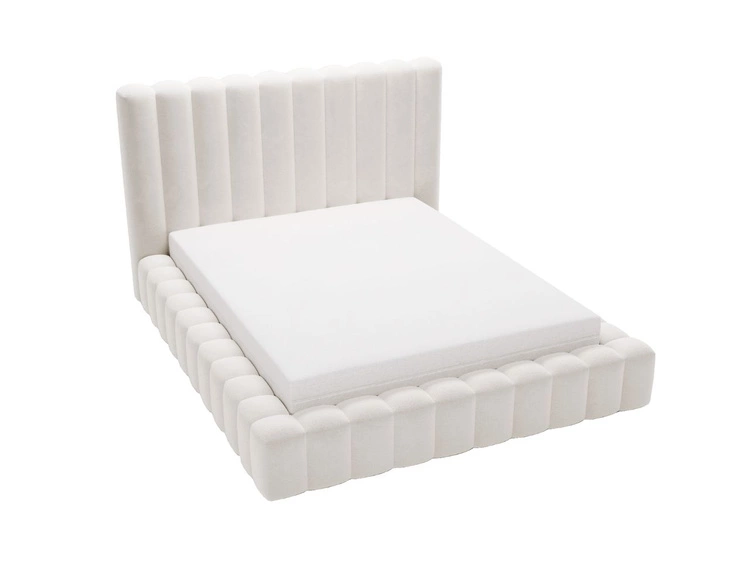 Polsterbett mit Bettkasten und Lattenrost 180x200 Rotto Creme