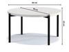 Runder Couchtisch Sevilla 84 cm Weiß Matt