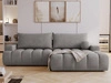Ecksofa L-Form mit Schlaffunktion und Bettkasten Havi Rechts Grau