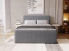 Boxspringbett mit Bettkasten 180x200 Osteno Dunkelgrau
