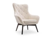 Sessel auf Holzbeinen Deves Caro Beige