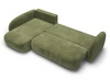 Ecksofa mit Schlaffunktion und Bettkasten Links Carino Grün