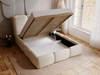 Polsterbett mit Bettkasten und Lattenrost 140x200 Bubble Beige