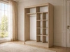 Schiebetürenschrank 150 cm mit Spiegel und LED-Beleuchtung Luzio Eiche Sonoma