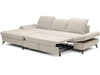 Ecksofa L-Form Links mit Schlaffunktion und Bettkasten Hannover Creme