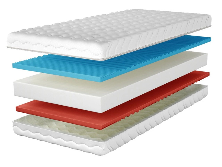Schaumstoffmatratze mit profiliertem Schaum Nube 80x200