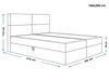 Boxspringbett mit Bettkasten 160x200 Hera Schwarz