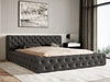 Polsterbett mit Bettkasten und Lattenrost 180x200 Palini Schwarz