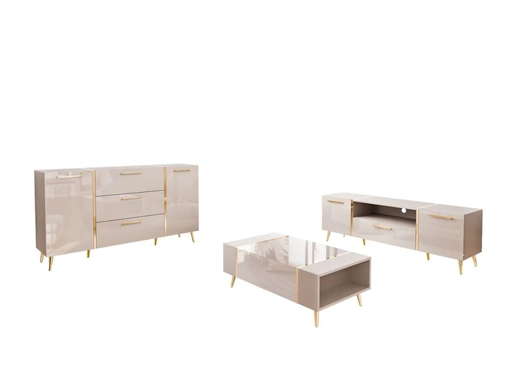 Wohnzimmer-Set im Glamour-Stil Lunelie Kaschmir