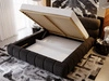 Polsterbett mit Bettkasten und Lattenrost 180x200 Mellow Schwarz
