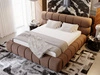 Polsterbett mit Bettkasten und Lattenrost 140x200 Mellow Braun
