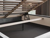 Polsterbett mit Bettkasten und Lattenrost 160x200 Marad Grau