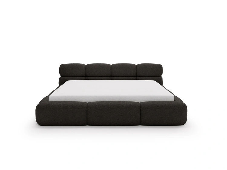Polsterbett mit Bettkasten und Bettrost 120x200 Sweet Low Schwarz