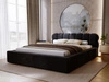 Polsterbett mit Bettkasten und Lattenrost 160x200 Plaza Schwarz