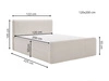 Boxspringbett mit Bettkasten 120x200 Osteno Dunkelgrau