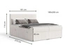 Boxspringbett mit Bettkasten 180X200 Brisa Creme