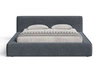 Polsterbett mit Bettkasten und Lattenrost 120x200 Mali Dunkelgrau