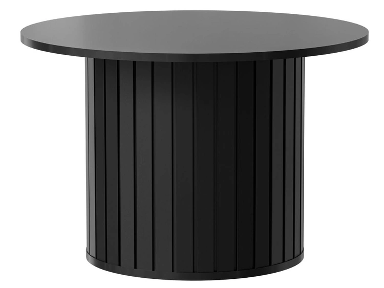 Wohnzimmerset Soria Schwarz mat