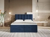 Boxspringbett mit Bettkasten 160x200 Cascada Dunkelblau