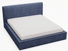 Polsterbett mit Bettkasten und Lattenrost 200x200 Monaco Blau