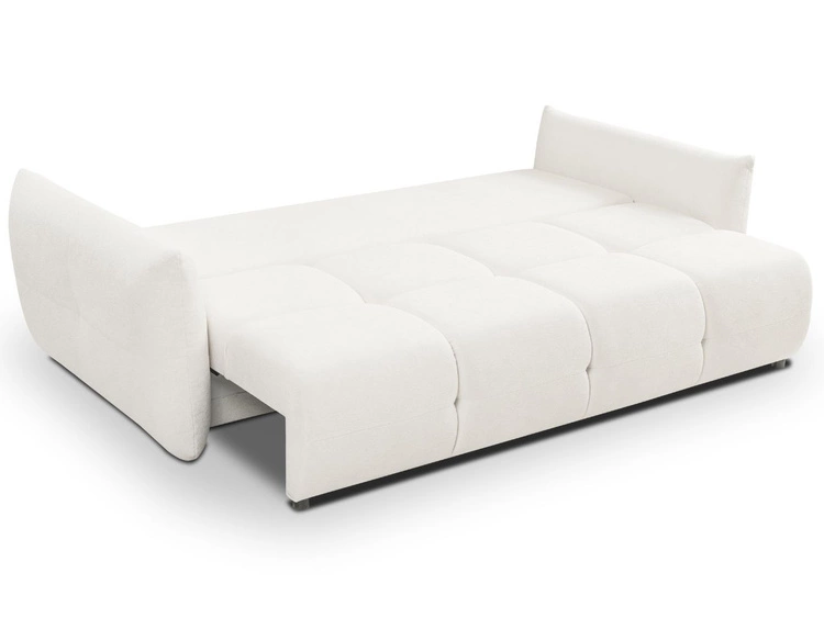 Schlafsofa mit Bettfunktion und Bettkasten Bene Creme