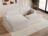 Ecksofa L-Form mit Schlaffunktion und Bettkasten Serene Links Hellbeige