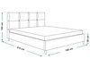 Polsterbett mit Lattenrost 120x200 Luxe Hellgrau