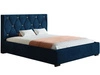 Polsterbett mit Bettkasten und Lattenrost 120x200 Tasso Dunkelblau