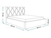 Polsterbett mit Bettkasten und Lattenrost 180x200 Tasso Beige