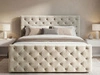 Boxspringbett mit Bettkasten 180x200 Montego Creme