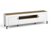 TV-Lowboard mit Schublade und Türen Messina Weiß